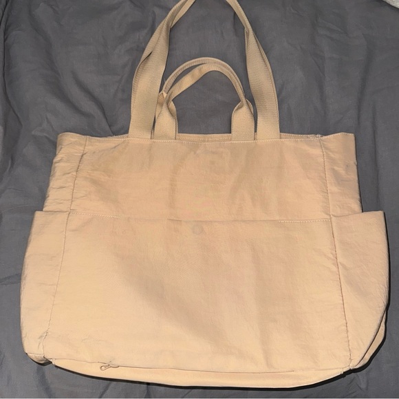 BEIS The Sport Carry-All Cream Beige Tote Bag - Picture 9 of 12